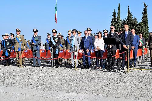 Nella foto il vicepresidente della Regione, Riccardo Riccardi, alla celebrazione della Festa della Repubblica al Sacrario Militare di Redipuglia.